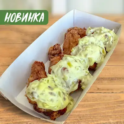 Крылья барбекю с соусом Релиш